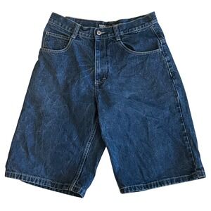 Southpole Vintage Y2K Denim Shorts 32x13 RN82628 Dark Wash Skater Relaxed